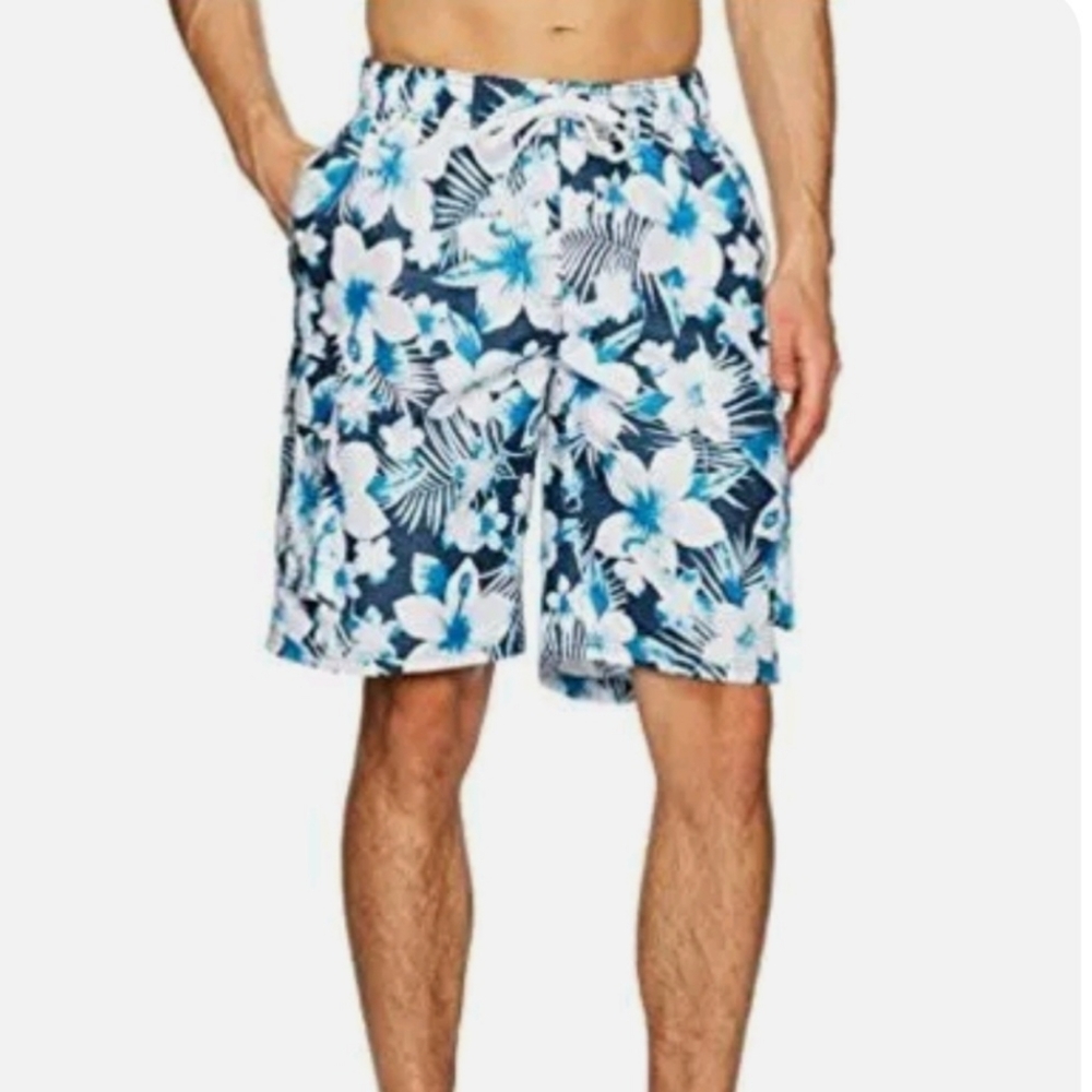 Kanu Surf Men's Miles Swim Trunks Shorts Size XXL Navy Blue/ White